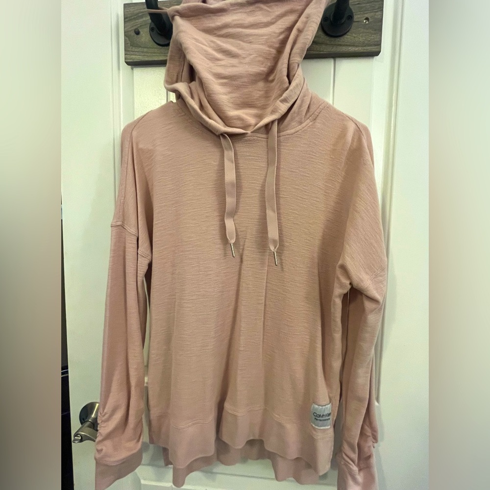 Calvin Klein performance hooded long sleeve shirt